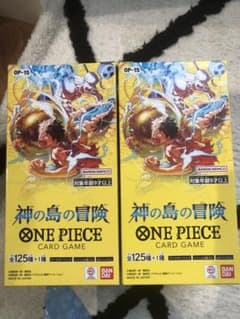 ONE PIECEカードゲーム 神の島の冒険 2BOX テープ付き - メルカリ
