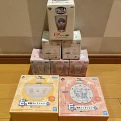이치반 복권 Re:제로부터 시작하는 이세계 생활 리제로 글라스 플레이트 8점 세트