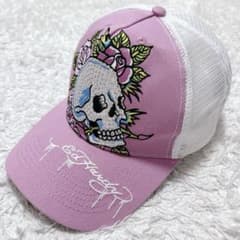 極美品✨エドハーディー Y2K ドクロ スカル キャップ ラインストーン ピンク m89600796271_1.jpg?1784674761
