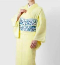 本麻  楊柳 縮み 単衣 着物 浴衣のサムネイル