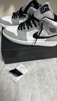 Nike Air Jordan 1 ホワイト/グレー/ブラックのサムネイル