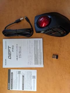 エレコム トラックボールマウス　DEFTPRO M-DPT1MR　使用期間小のサムネイル