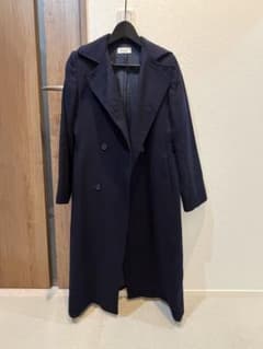 BARNEYS NEW YORK ネイビー ロングコート - メルカリ
