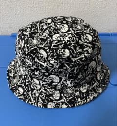 Stussy スカル総柄 バケットハット L/XL - メルカリ
