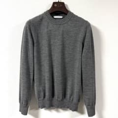 新品】クルチアーニ 46 グレー ウール クルーネック ニット - メルカリ