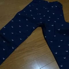 新品未使用 パイプ柄パンツ ネイビーのサムネイル