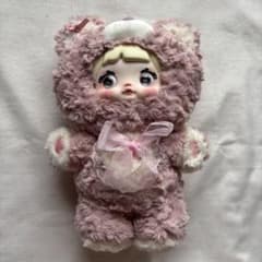 nommi おやすみくま シリーズ 400% 薄ピンク 伴月 ノミちゃん♡のサムネイル