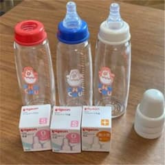 ChuChuベビー  哺乳瓶   Pigeonスリムタイプ乳首 s穴  丸穴のサムネイル