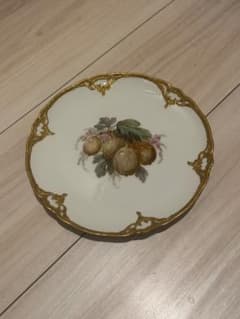 【KPM Berlin】美品 ドイツ 希少 金盛 金彩 飾皿 フルーツ 絵皿のサムネイル