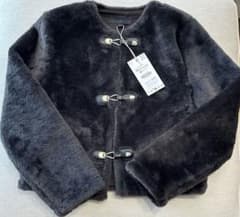 最終値下げ ZARA トグルボタン フェイクファージャケット XS ファー 