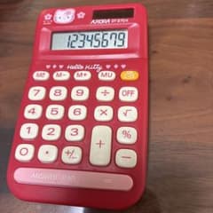 ☆ハローキティ カオハナ 1996年 ソーラー電卓 AURORA DT270K☆ - メルカリ