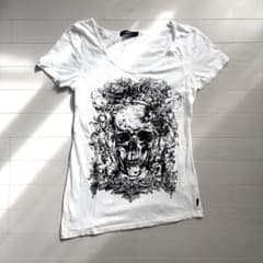 y2k civarize スカル アシンメトリー tシャツ 平成 お兄系 v系 - メルカリ