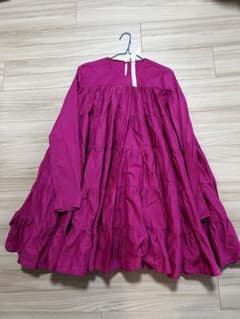 美品★MERLETTE マーレット★ソリマン ワンピース ティアード ピンクのサムネイル