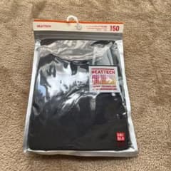 ユニクロ　ヒートテック　150  九分袖　黒のサムネイル