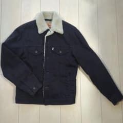LEVI'S ブラック 裏ボア　ジャケット Sのサムネイル