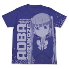 량풍 아오바 올 프린트 T 셔츠 [NEW GAME!]
