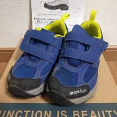 mont-bell 登山靴 青　18センチ　キッズのサムネイル