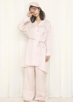SNIDEL HOME  エアリーサテンパイピングロングパンツのサムネイル