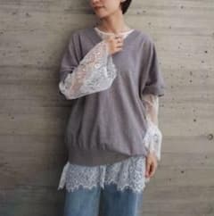 FASHFREN レースレイヤードブラウスのサムネイル