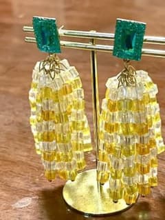 ビーズピアス　ハンドメイドピアスのサムネイル