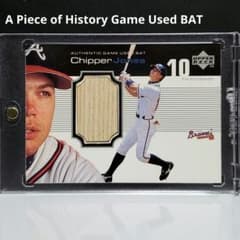 Chipper Jones 게임 실제 사용 박쥐 1999 UPPER DECK