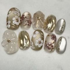 成人式ネイルチップ　振袖　成人式　袴　卒業式のサムネイル