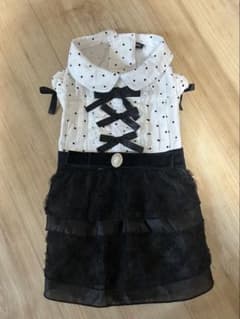 ペットパラダイス chérir couture ドットシャツワンピース - メルカリ