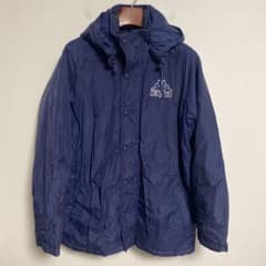 Kappa ネイビー フード付きナイロン中綿ジャケット L - メルカリ
