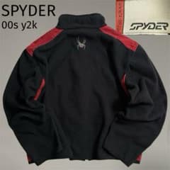 希少 美品 SPYDER スパイダー フリースジャケット 短丈 刺繍ロゴ y2k