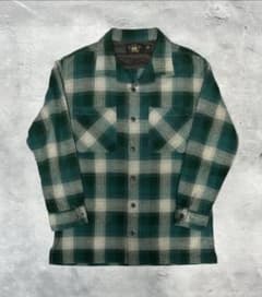 RRL 緑と白のチェックネルシャツのサムネイル