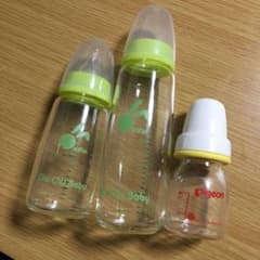 チュチュベビー♡哺乳瓶2つ ピジョン♡果汁用哺乳瓶 三本セットのサムネイル