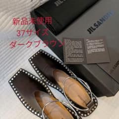 JIL SANDER  スタッズ付き レザー フラットシューズ  37のサムネイル