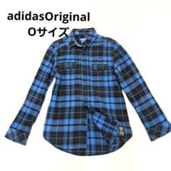 adidas Originals ネルシャツ チェック柄 ブルー