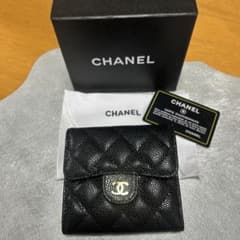 CHANEL 二つ折り財布 ブラックのサムネイル