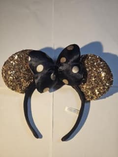 東京ディズニーリゾート ミニー カチューシャ スパンコール ゴールド ドットのサムネイル
