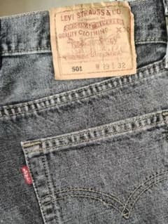 Levi's 501ブラックグレー W29 L32（メンズOK）ウェスト68cm