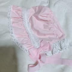 BABY フルボンネット ピンク - メルカリ