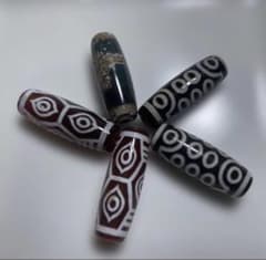 8520] 天珠ミックス 約10*28~30mm 5個 - メルカリ