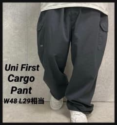 Uni First カーゴパンツ　ワーク　グレー　チノパン　W48 L29相当
