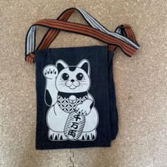 招き猫デザイン 和装バッグのサムネイル