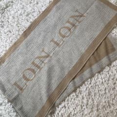 loin ロワン ストール レア完売 大判 リバーシブル マフラー 47×147