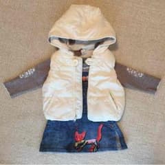 LEEワンピースとGAPボアベストのサムネイル