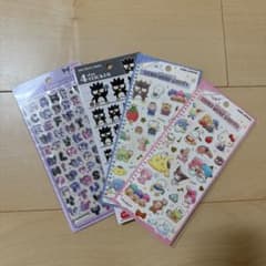 サンリオ シール 4点セット　バツ丸　クロミ　文字ボンボンドロップシールのサムネイル