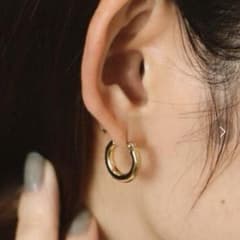 Ray BEAMS ミニフープピアス　15㎜のサムネイル
