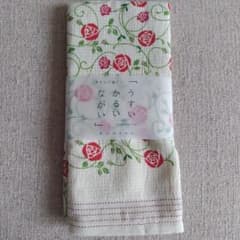 kontex NUNOGOYOMI 「うすいかるいながい」タオルてぬぐい 薔薇柄のサムネイル