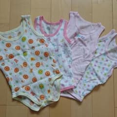 女の子 肌着 ロンパース 90のサムネイル