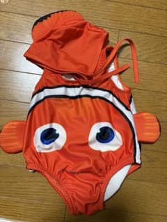 水着 ニモ カクレクマノミ ベビー水着 帽子付き ボンネットのサムネイル