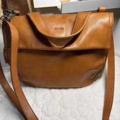 ブラウンレザー ショルダーバッグ B.stuffのサムネイル