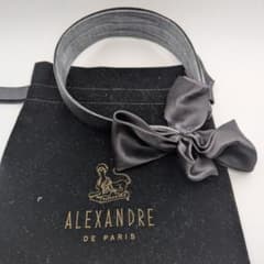 ALEXANDRE DE PARIS 保存袋付き カチューシャ リボン ブラック | Mercari