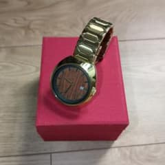 TIMEX T2M881 ウッド調文字盤 アナログ 腕時計 ゴールド - メルカリ